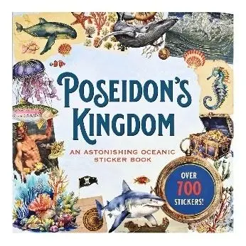 Książka z naklejkami 700szt - Poseidon's Kingdom - Papiernicze i szkolne