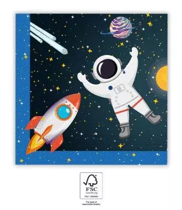 Serwetki Procos kosmos Rocket Space 20x33 cm - Papiernicze i szkolne