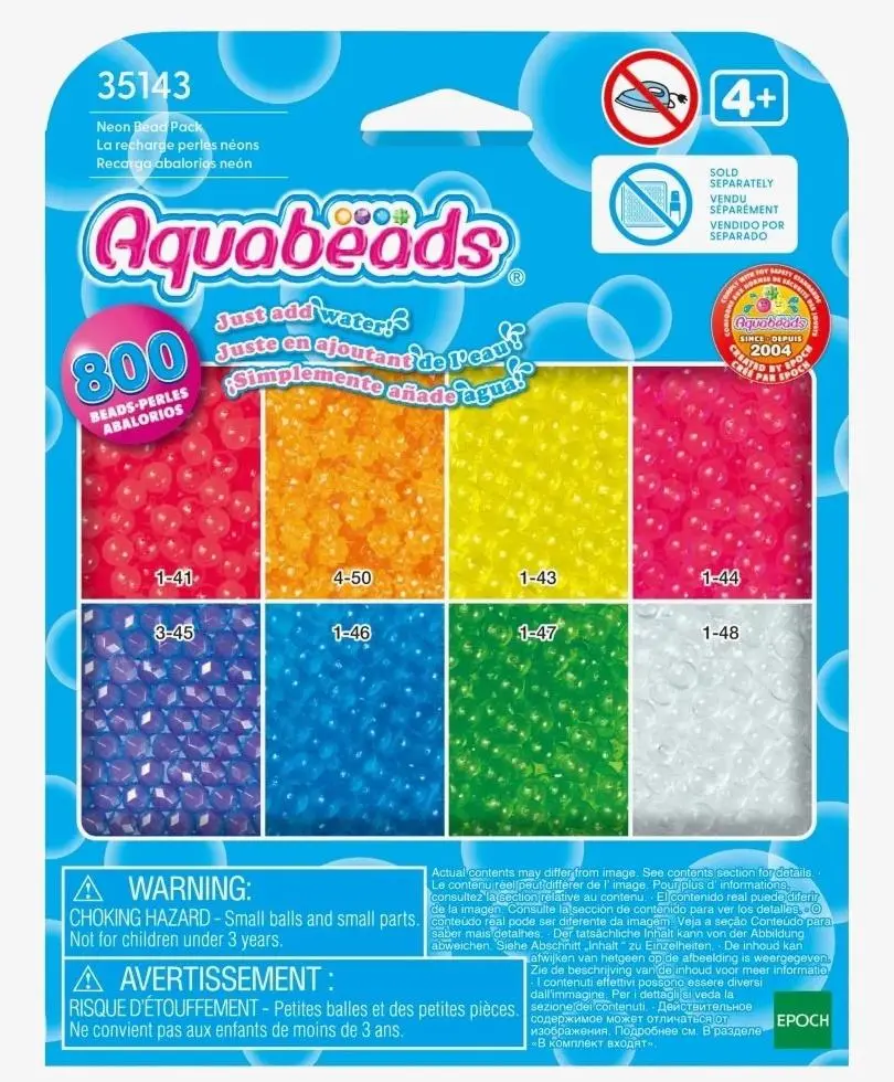 Aquabeads Neonowe koraliki - Zabawki