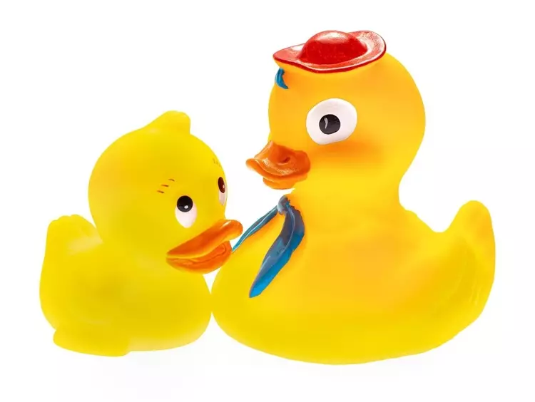 806 KACZA RODZINA W KAPELUSZU  2SZT - Mama i dziecko