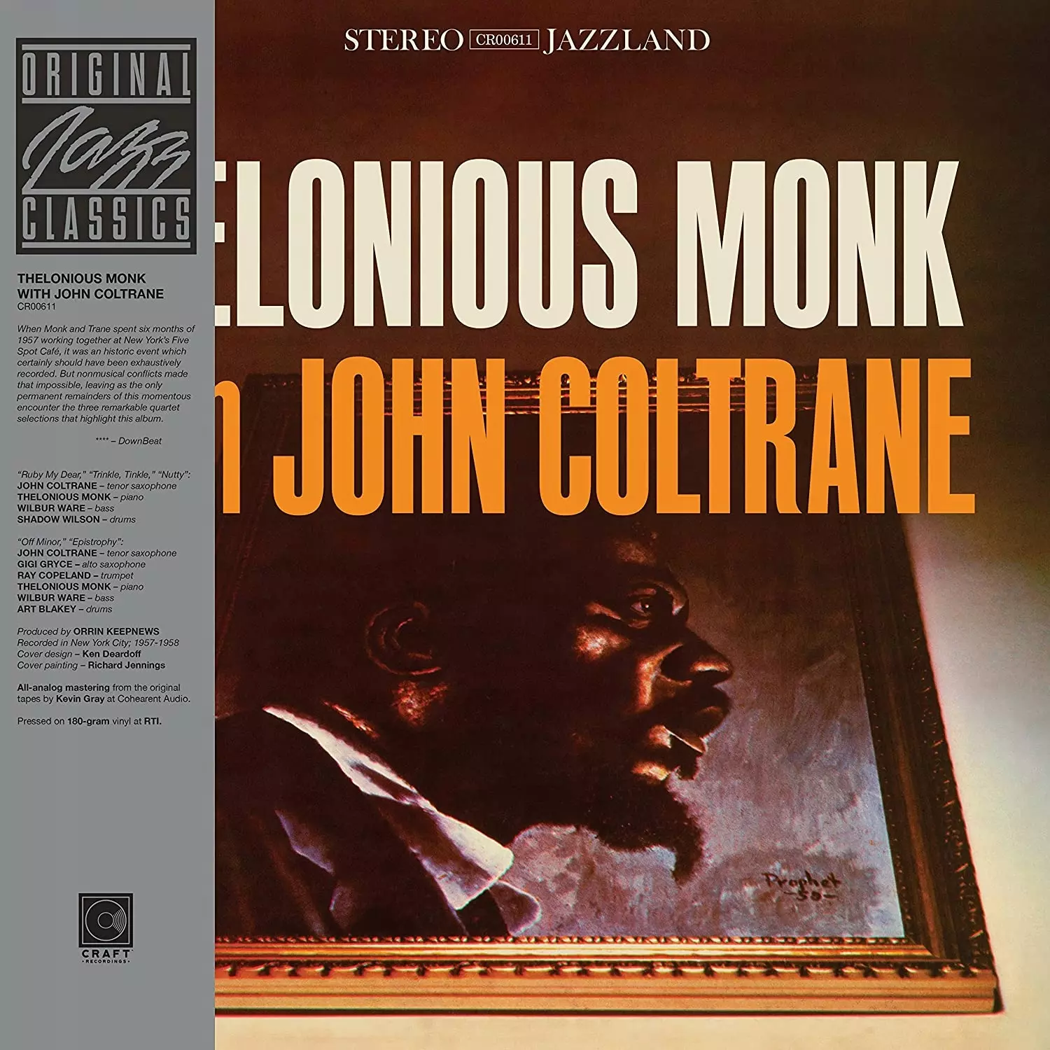 Thelonious Monk With John Coltrane, Winyl - Muzyka