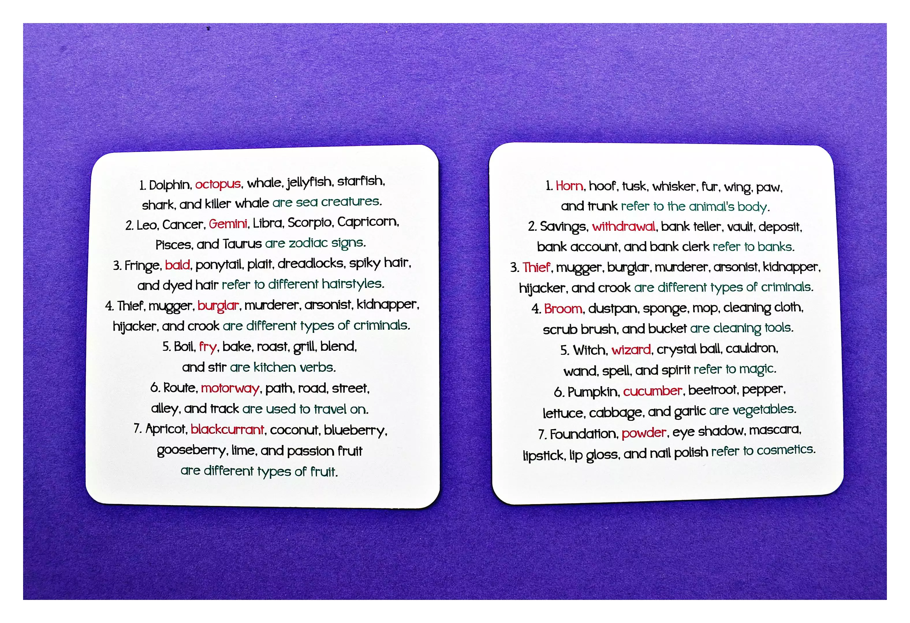 Karty językowe. Angielski. Vocabulary builder. Level B1 - Książki