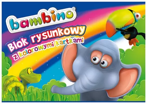 Blok rysunkowy A4 kolorowy, mix wzorów - Papiernicze i szkolne
