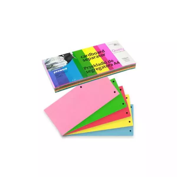 Przekładki do segregatora mix DC105-5MIX-100 - Papiernicze i szkolne