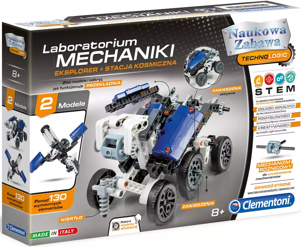 Laboratorium mechaniki. Naukowa zabawa. Pojazdy kosmiczne - Zabawki