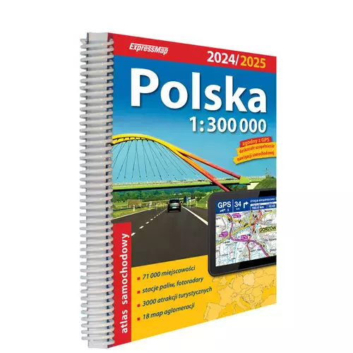 Polska atlas samochodowy 1:300 000 - Książki
