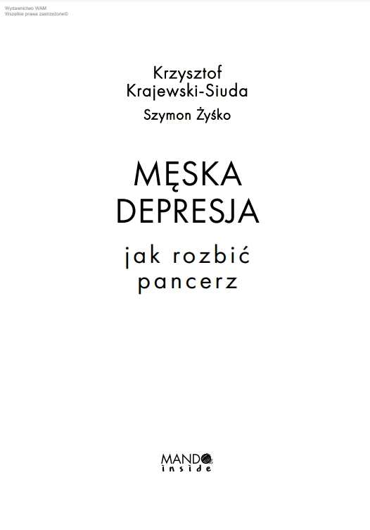 Męska depresja. Jak rozbić pancerz - Książki