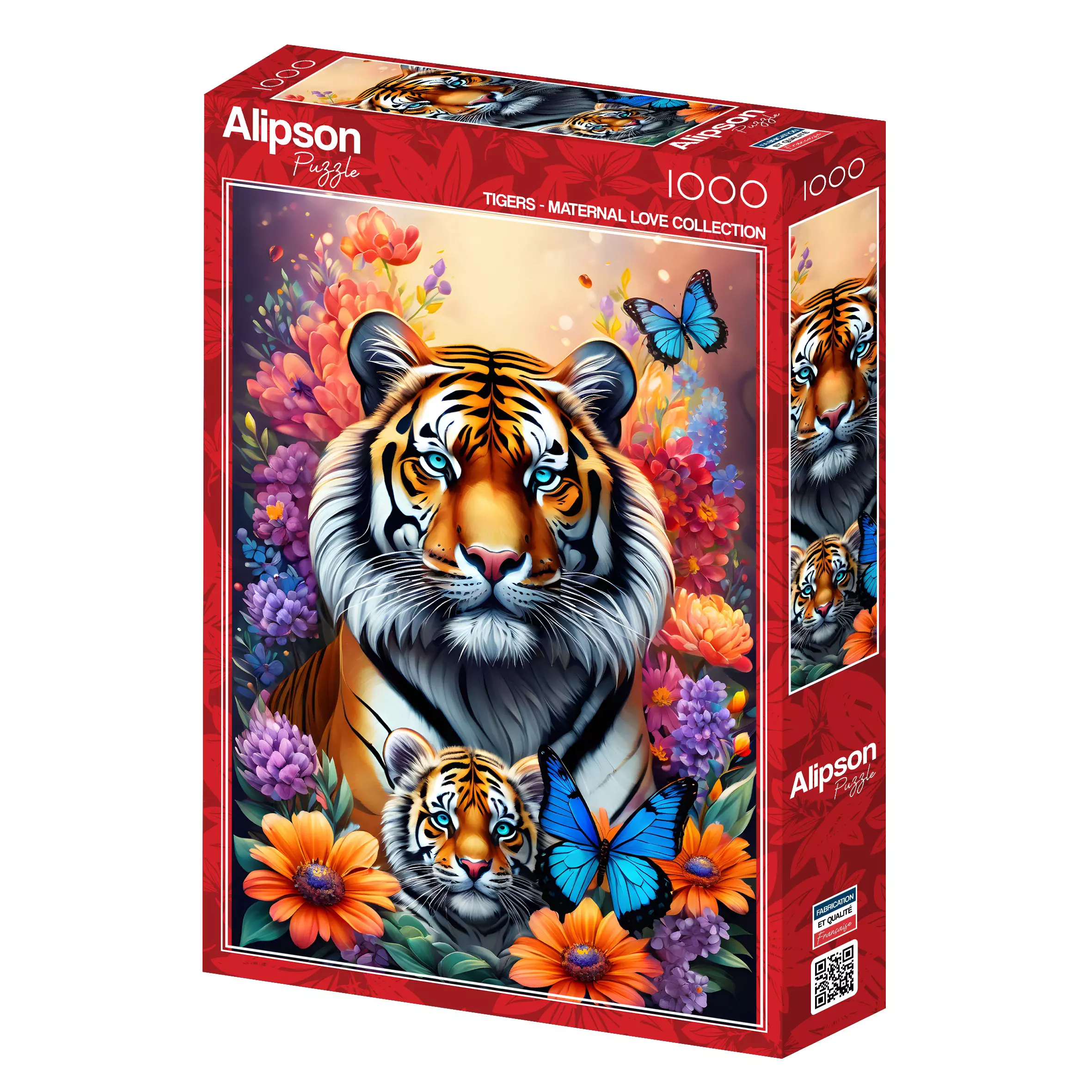 Puzzle 1000 elementów. Matczyna miłość. Tygrysy - Puzzle