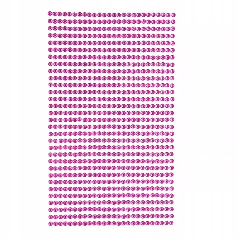 Kryształki samoprzylepne pink 3mm 806szt - Papiernicze i szkolne