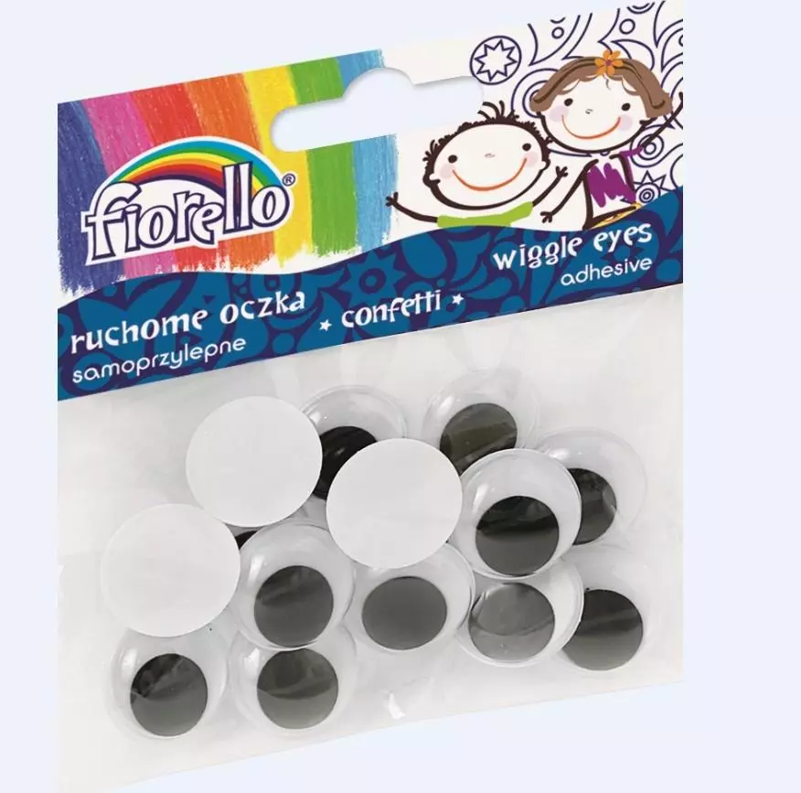 Confetti oczka samoprzylepne GR-KE15-20 FIORELLO - Papiernicze i szkolne