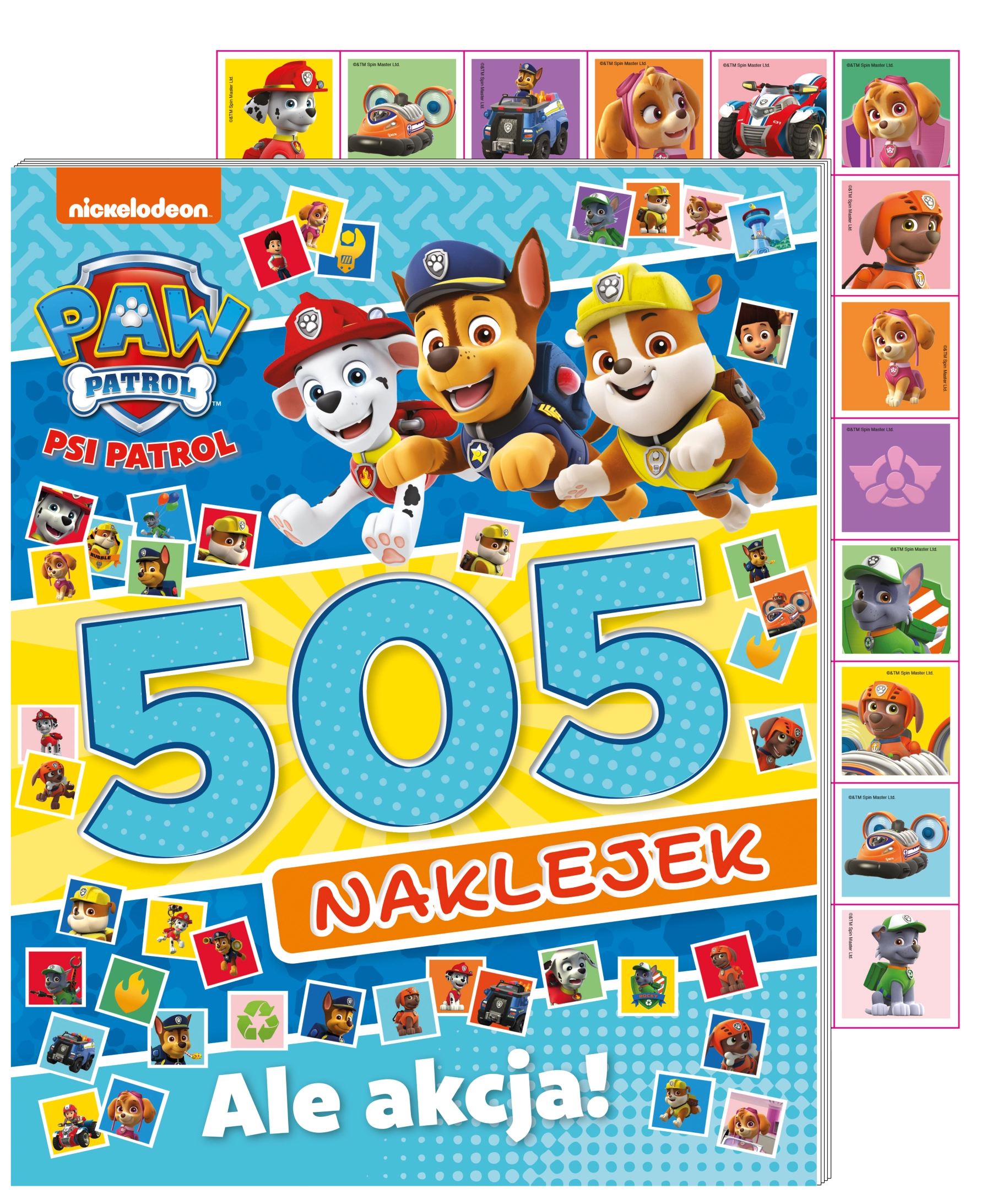 Psi Patrol. 505 naklejek 4. Ale akcja! - Książki