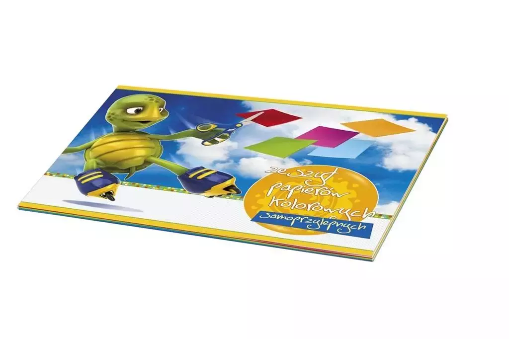 Zeszyt papierów kolorowych A4 samoprzylepny - Papiernicze i szkolne