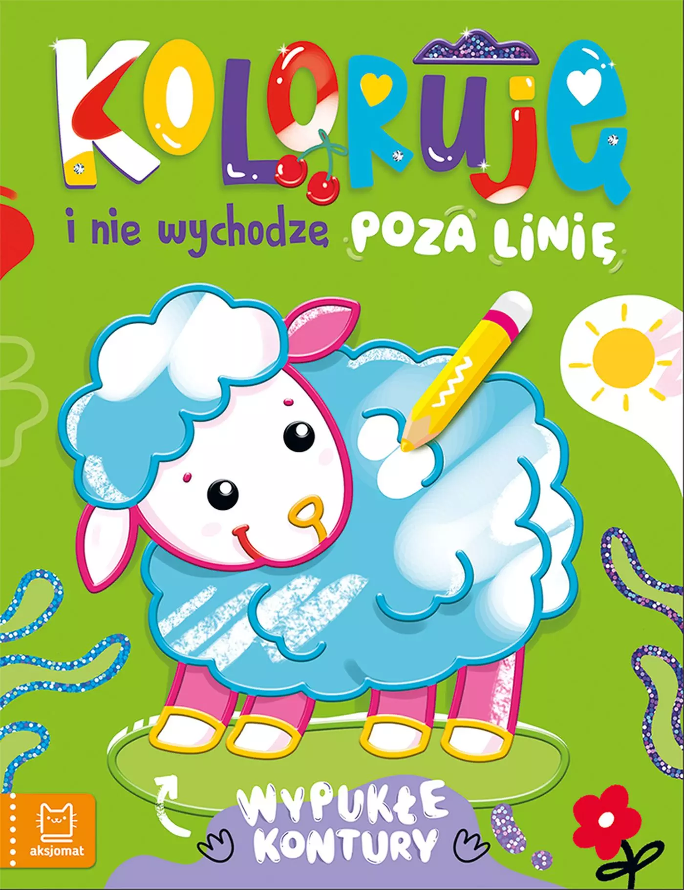 Koloruję i nie wychodzę poza linię - z owieczką. Wypukłe kontury - Książki