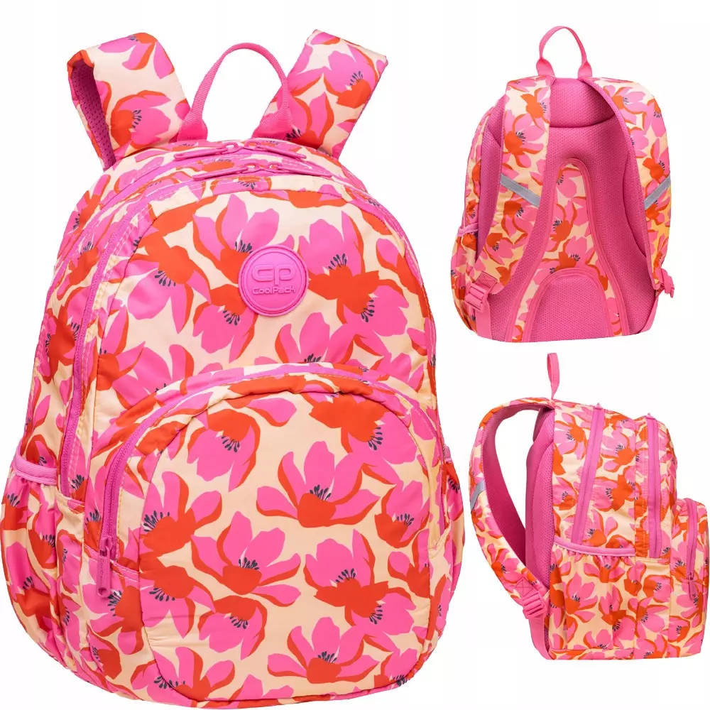 Coolpack Rider Plecak Szkolny Młodzieżowy Flores Rosa F109914 - Papiernicze i szkolne