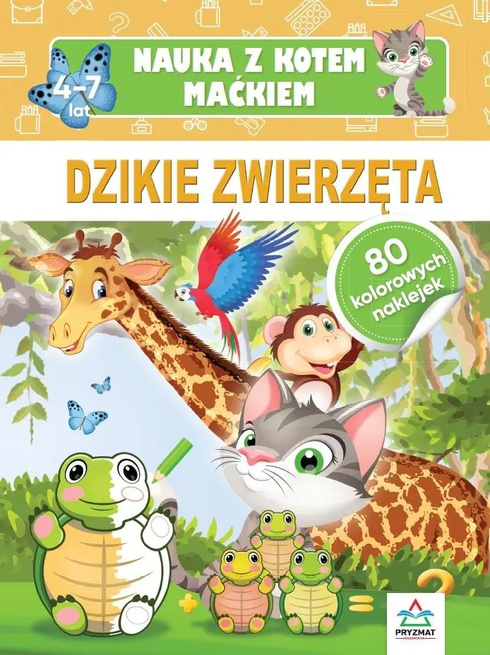 Nauka z kotem Maćkiem. Dzikie zwierzęta - Książki