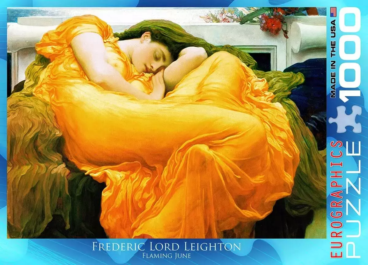 Puzzle 1000 elementów. Śpiąca June, Leighton Lord Frederic - Puzzle