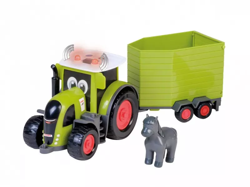 Traktor Claas z przyczepą dla konia Happy People - Zabawki