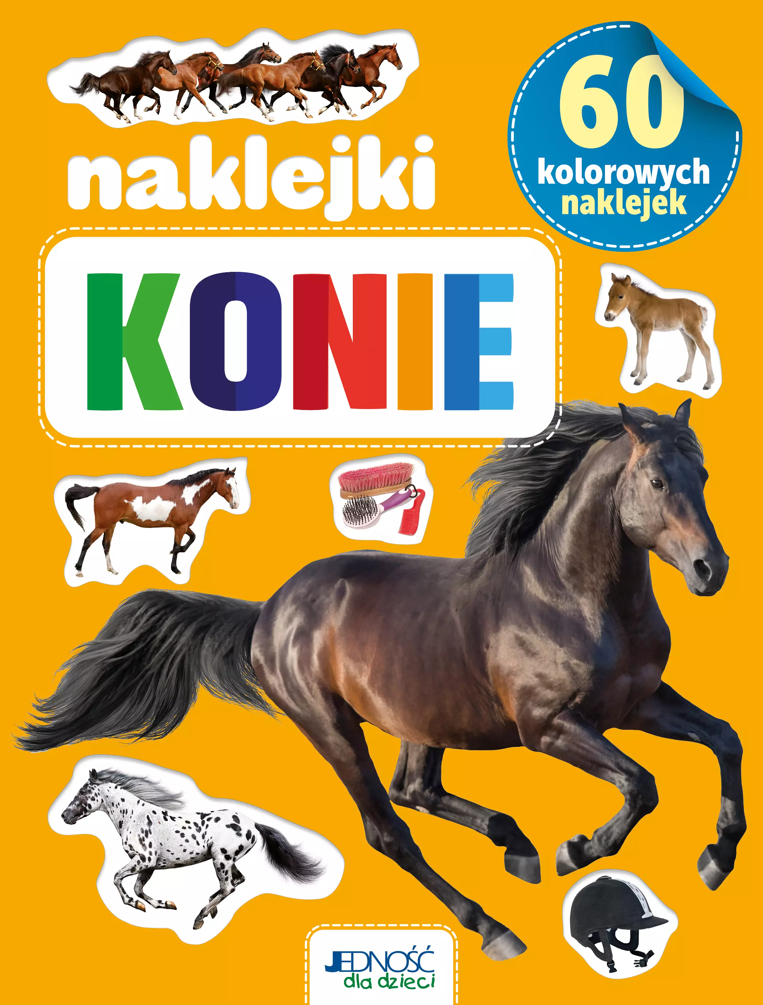 Konie. 60 kolorowych naklejek - Książki
