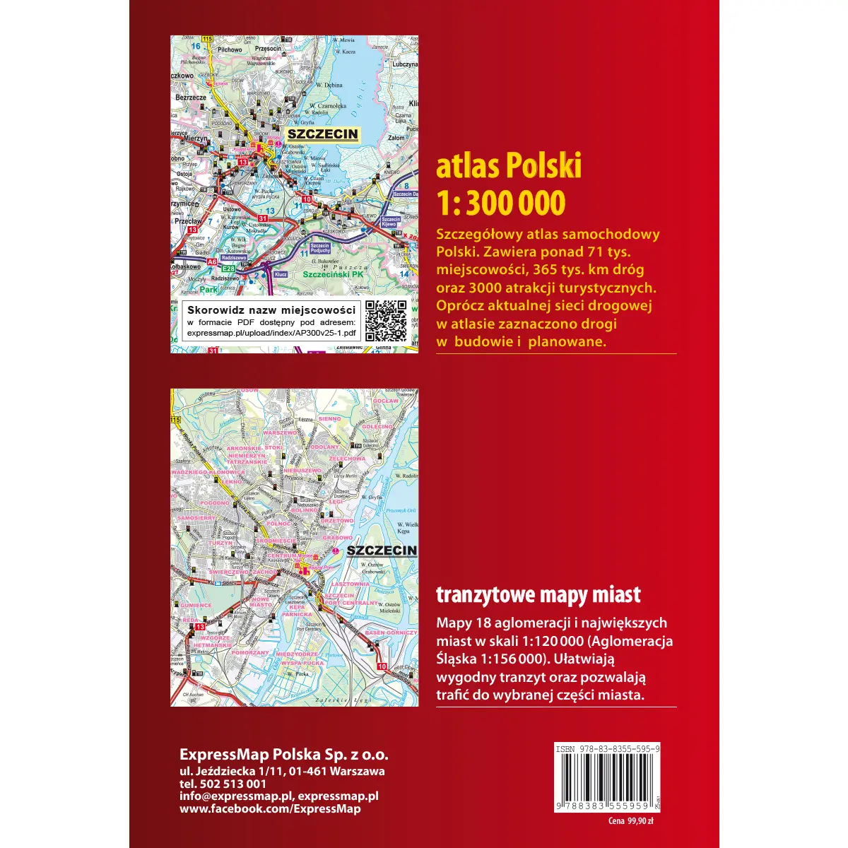 Polska atlas samochodowy 1:300 000 - Książki