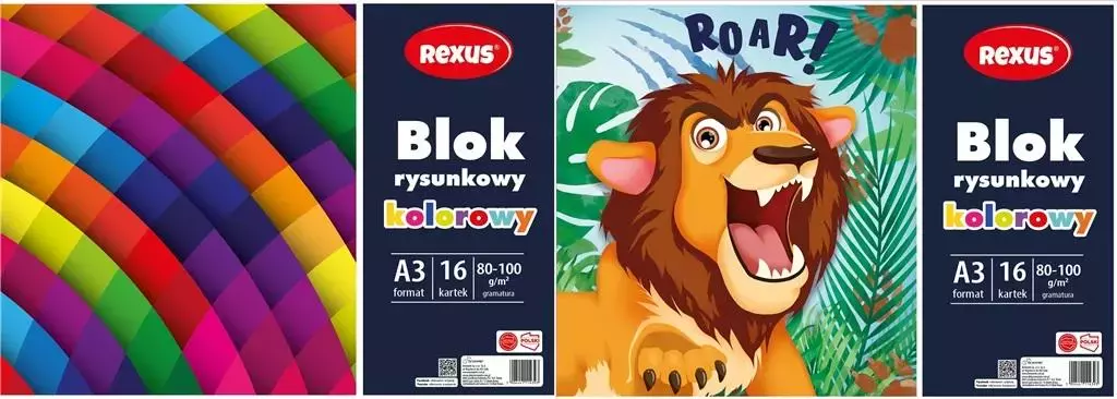 Blok rysunkowy A3/16K kolorowy - Papiernicze i szkolne