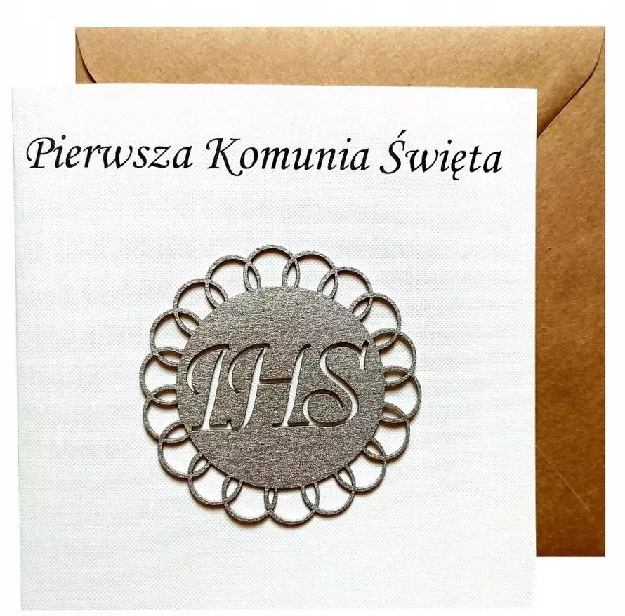 Kartka Pierwsza Komunia Święta - Papiernicze i szkolne
