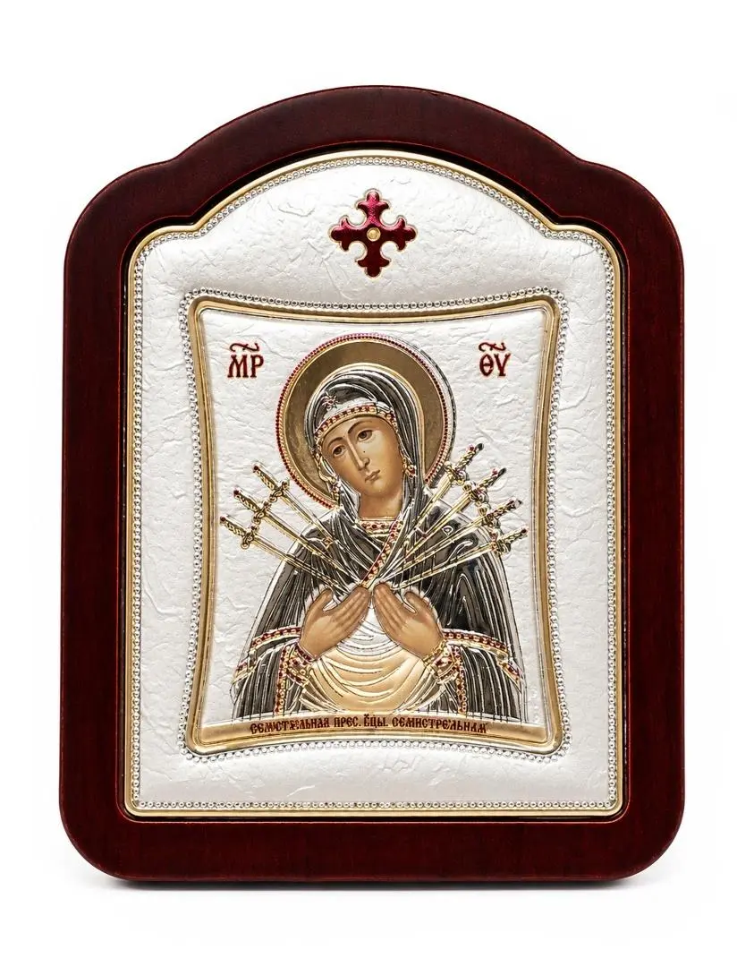 Ikona srebrna M.B. Bolesna 14x18cm - Papiernicze i szkolne