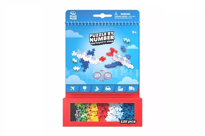 Plus-Plus PuzzleByNumb ActPad Transport 3990 09932 - Zabawki