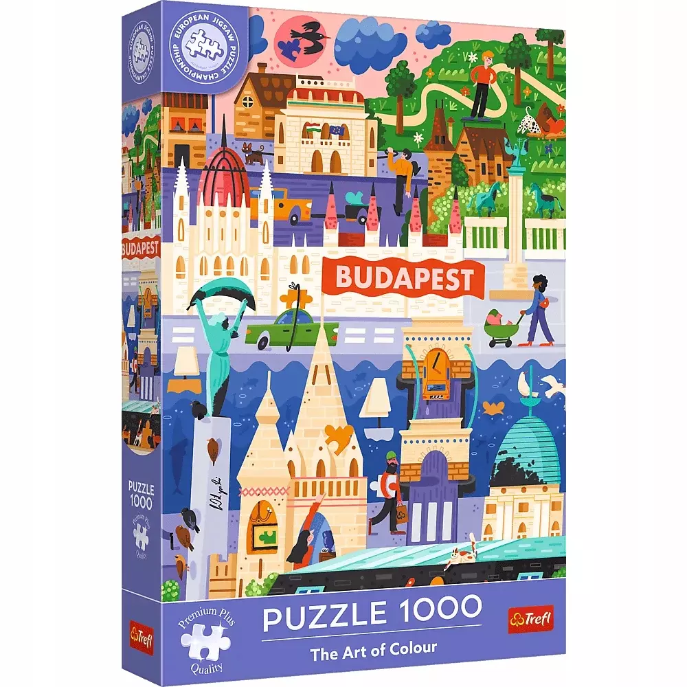 Puzzle 1000 el. Mistrzostwa Europy, The Art of Colour: Budapeszt, Węgry - Puzzle