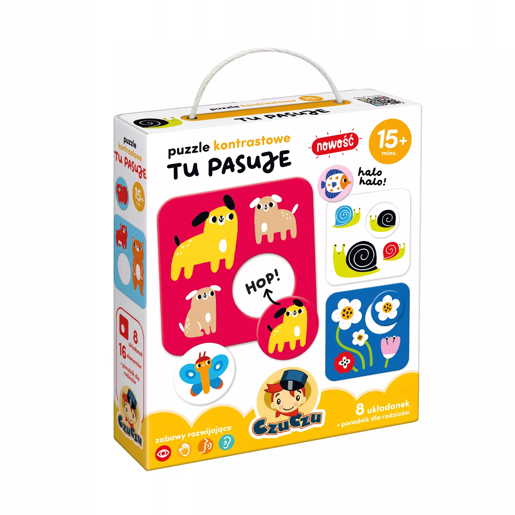 CzuCzu Puzzle kontrastowe Tu pasuje - Puzzle