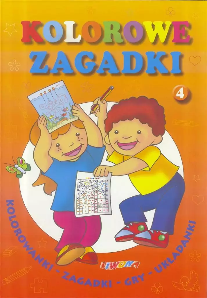 Kolorowe zagadki nr.4 - Książki