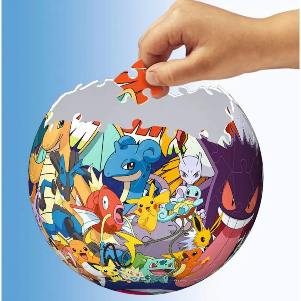 Puzzle 3D 72 elementy. Kula Pokemon - Puzzle