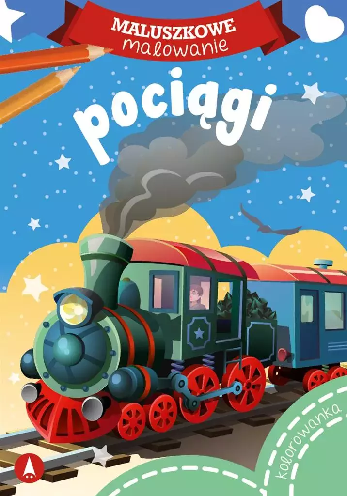 Maluszkowe malowanie. Pociągi - Książki