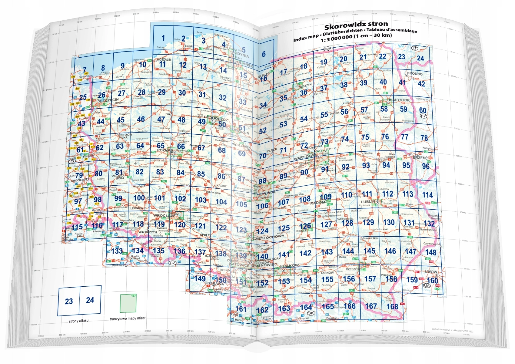 Polska atlas samochodowy 1:300 000 - Książki
