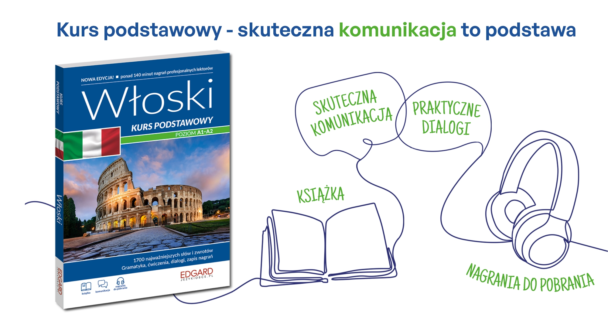 Włoski. Kurs podstawowy - Książki