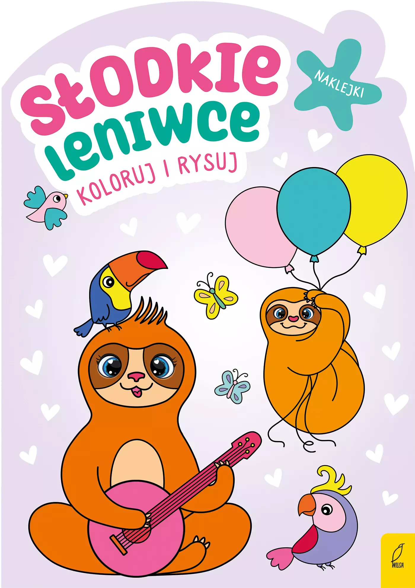 Koloruj i rysuj. Słodkie leniwce - Książki