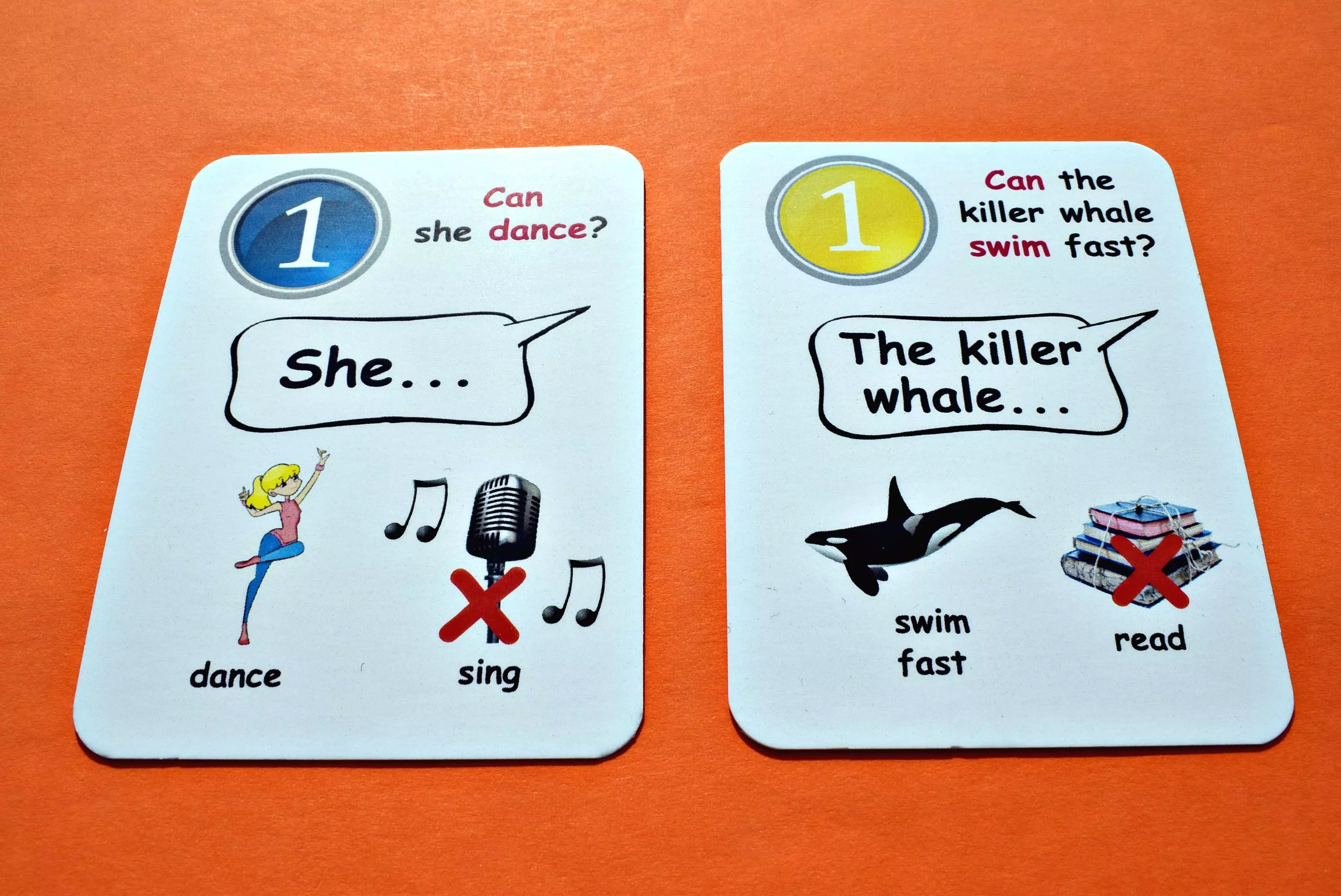 Fun Card English. Can / Can't - Gry