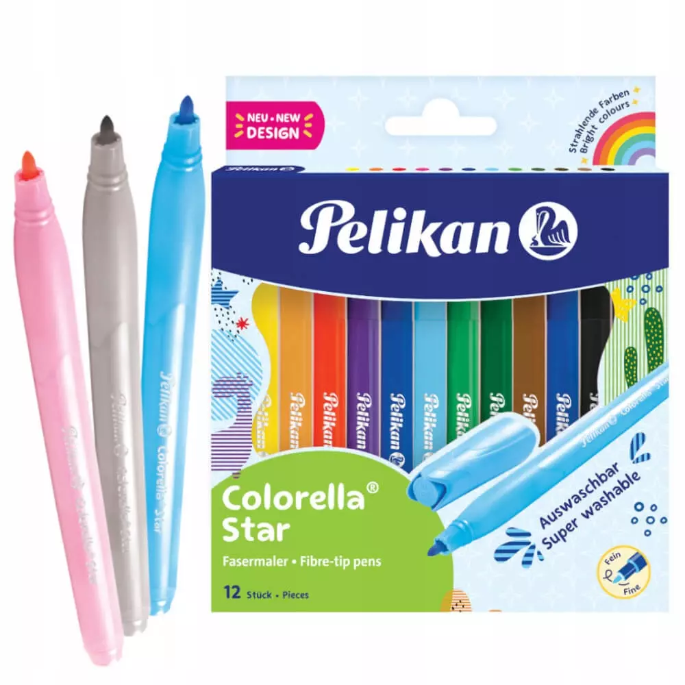 Flamastry Colorella 12 kolorów - Papiernicze i szkolne