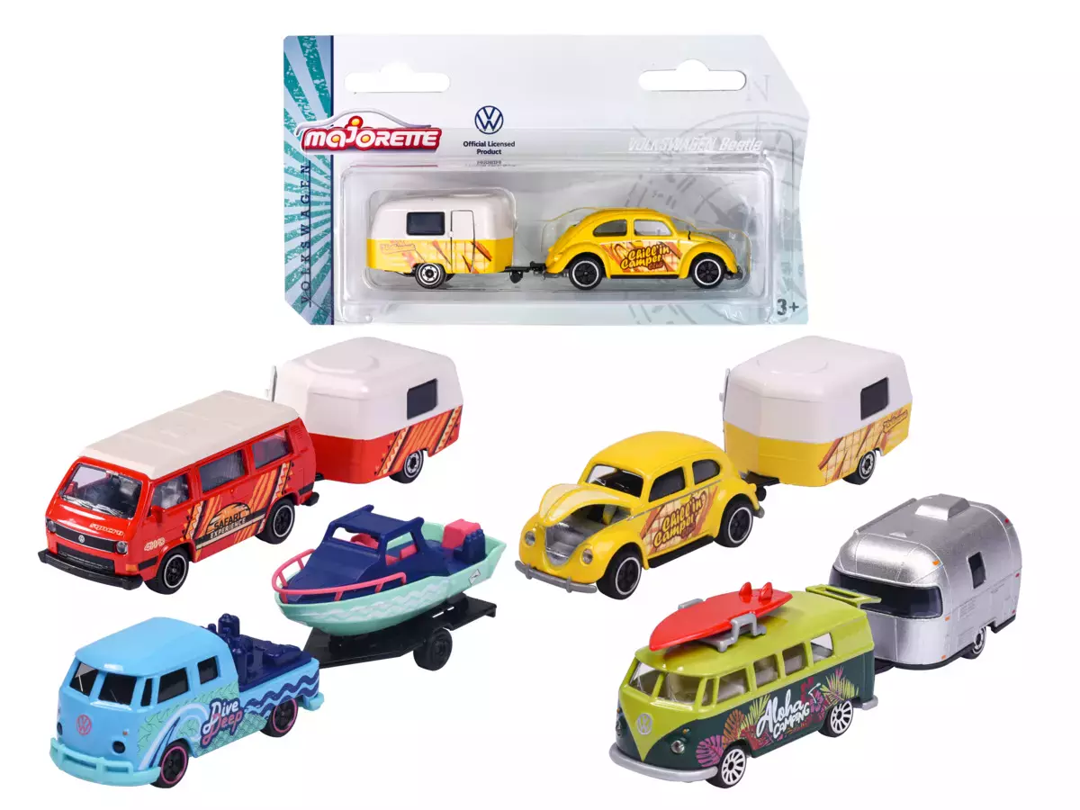 Auto osobowe Majorette z przyczepą - Zabawki