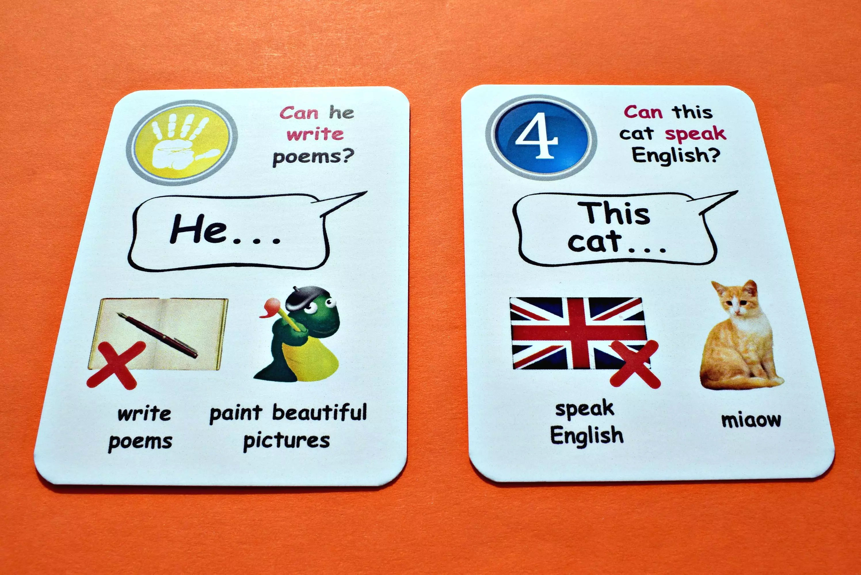 Fun Card English. Can / Can't - Gry