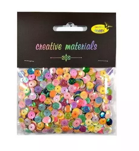 Cekiny opalizyjące 6mm 20g - Papiernicze