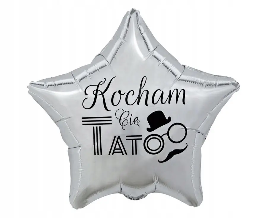 Balon Foliowy KOCHAM CIĘ TATO Dzień Ojca 48cm - Papiernicze i szkolne