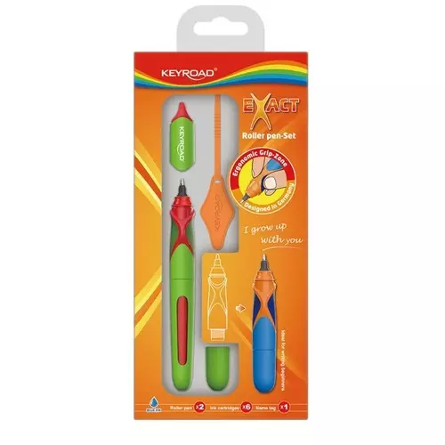Pióro kulkowe KEYROAD EXACT 0,7mm zawieszka mix kolorów - Książki