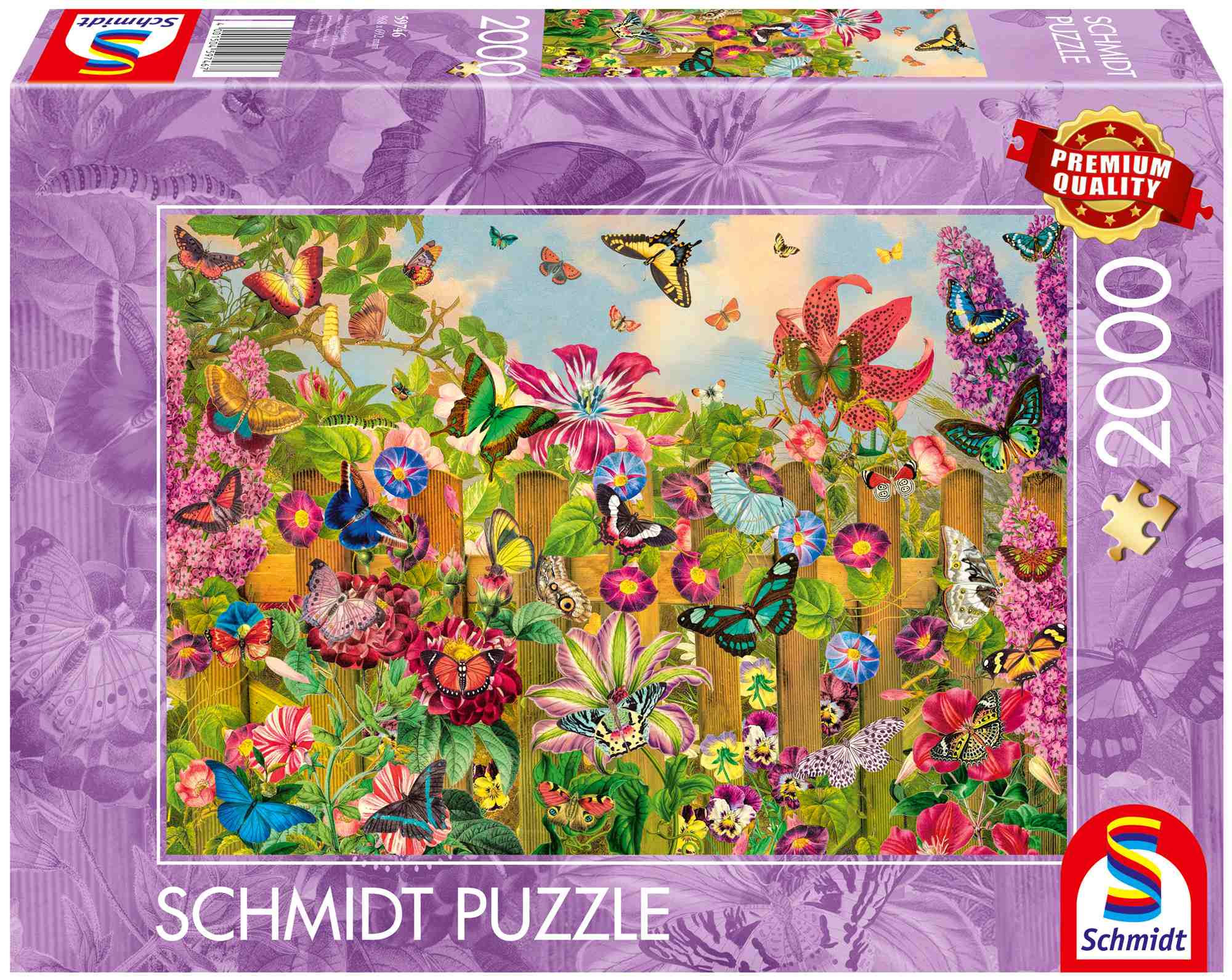 Puzzle 2000 PQ Ogród Motyli 113694 - Puzzle