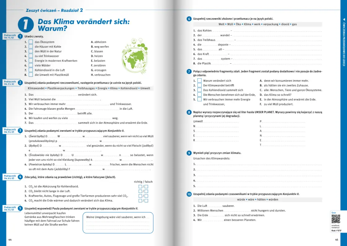Smart book. Język niemiecki. Welttour Deutsch 4 neu. Liceum i technikum - Książki