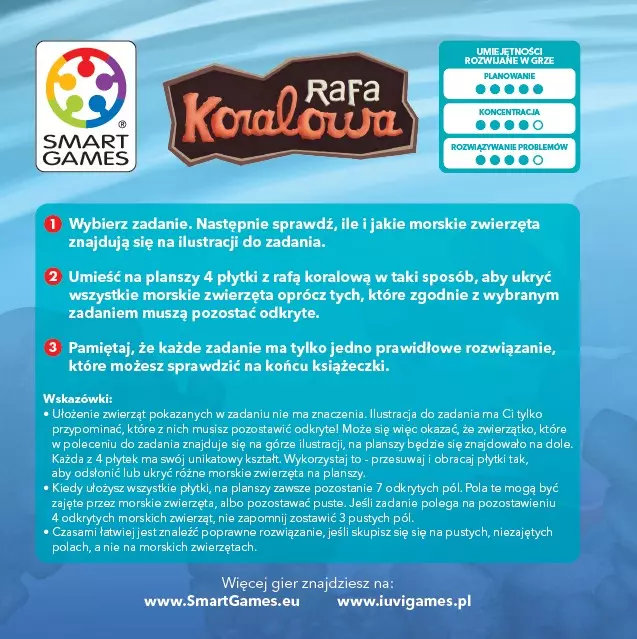 Smart Games. Coral Reef (wersja angielska) - Gry