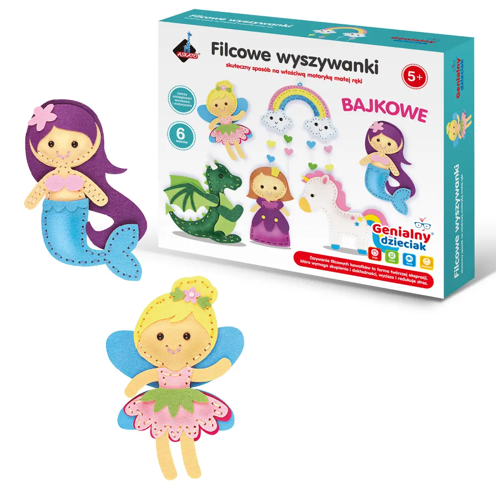 Filcowe wyszywanki. Baśnie - Zabawki