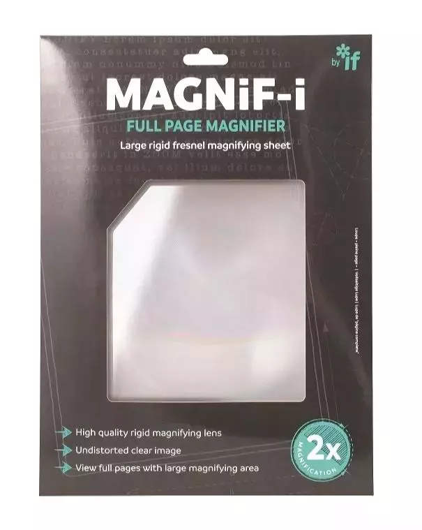 Magnifi-i, arkusz A4 powiększający/lupa do książki - Papiernicze i szkolne