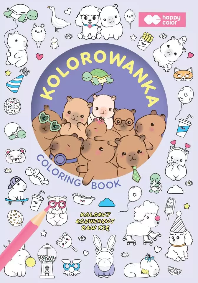 Kolorowanka A5 Kapibara Kapi Fun 16 stron Happy Color - Papiernicze i szkolne