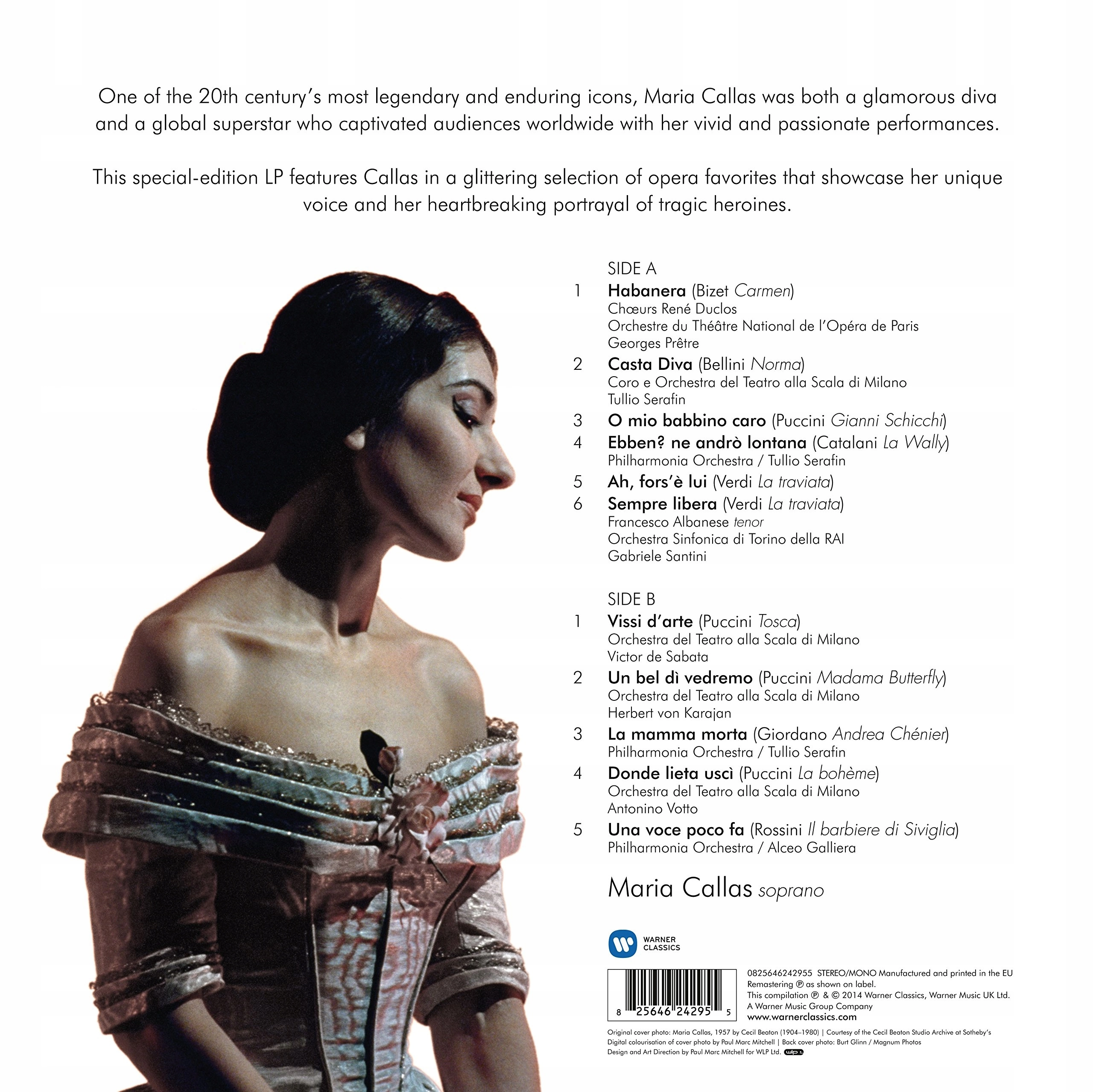 Maria Callas, Winyl - Muzyka