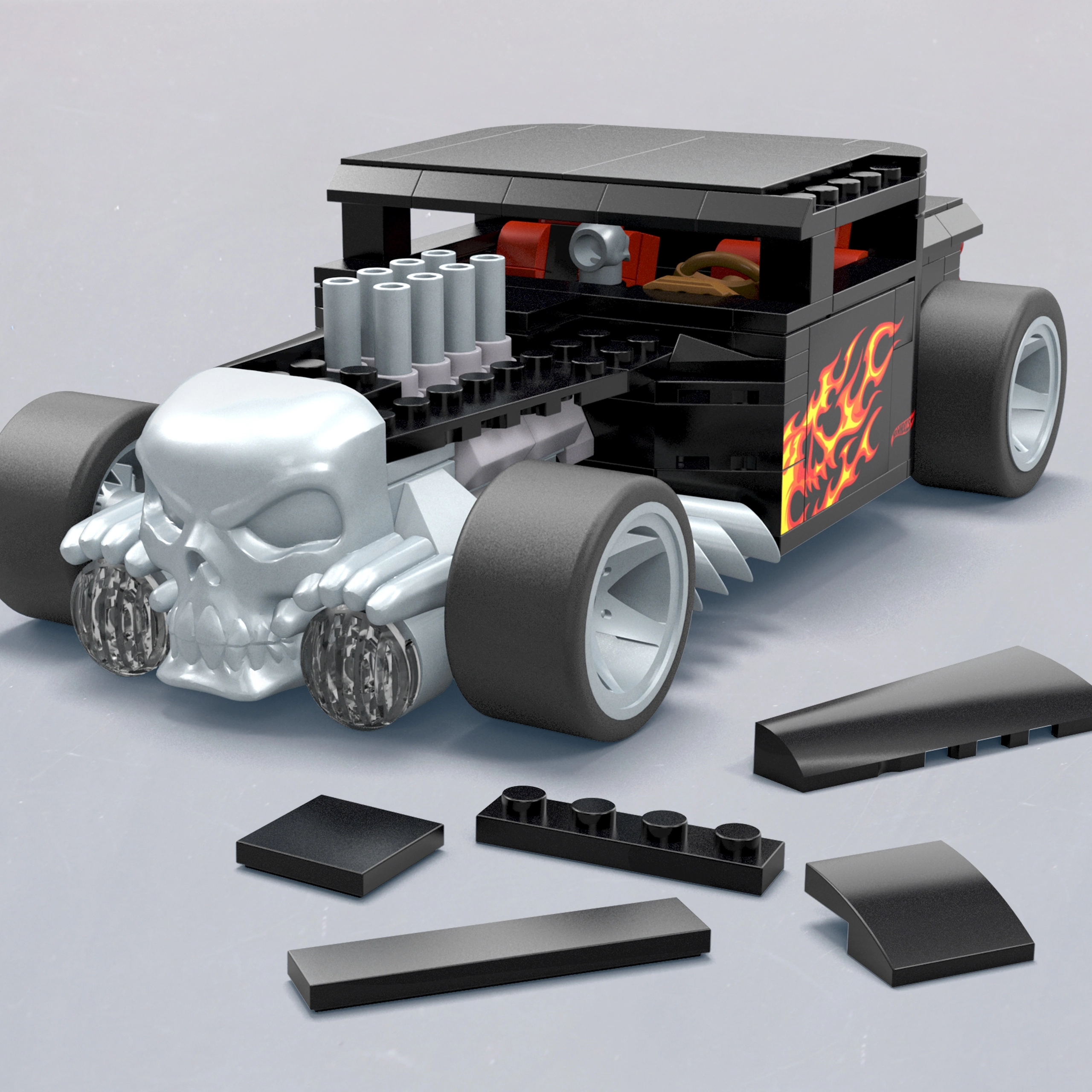 MEGA HW Bone Shaker Kolekcjonerski pojazd Zestaw klocków - Zabawki